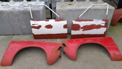 Lot 405 - MK3 FORD CORTINA PAIR OF FRONT DOORS & WINGS