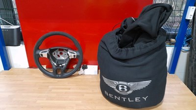 Lot 419 - BENTLEY CONTINENTAL INDOOR COVER & SPORTS STEERING WHEEL