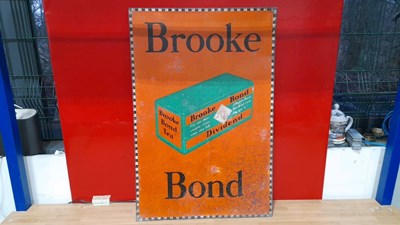 Lot 193 - BROOKE BOND TIN SIGN 30" X 20"