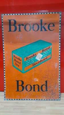 Lot 193 - BROOKE BOND TIN SIGN 30" X 20"
