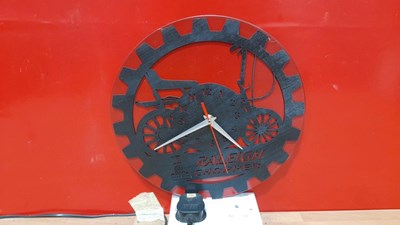 Lot 557 - RALEIGH CHOPPER LP CLOCK 1 OF ONLY 4 MADE 12" DIA