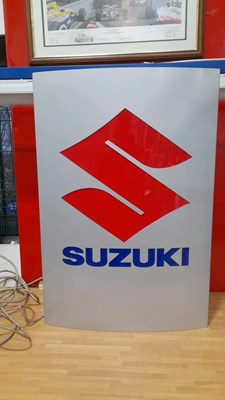 Lot 269 - SUZUKI LIGHT UP SIGN 35" X 24"