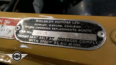 Lot 360 - 1971 WOLSELEY 1300 AUTO