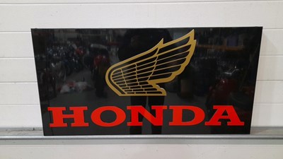 Lot 863 - HONDA PLASTIC SIGN 40" X 20"