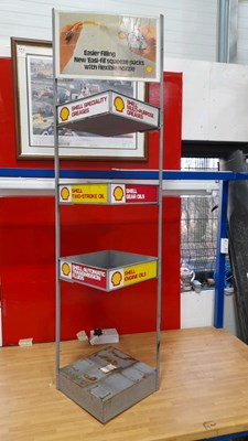 Lot 811 - SHELL BRANDED SHELF UNIT WITH ADVERTISING SLOT 61" X 17"