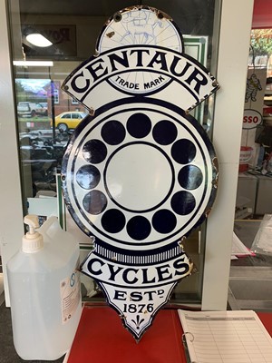 Lot 296 - CENTAUR CYCLES SIGN