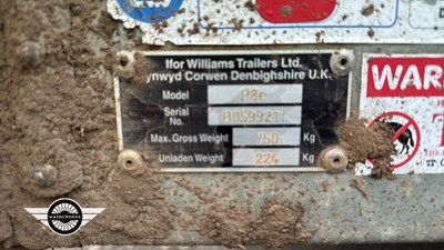 Lot 712 - IFOR WILLIAMS P8E TRAILER