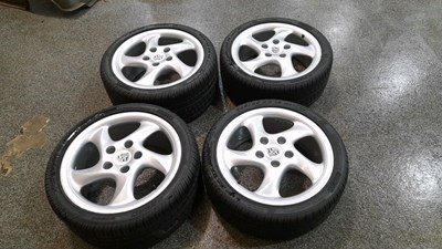 Lot 753 - REFURBISHED PORSCHE ALLOY WHEELS & TYRES