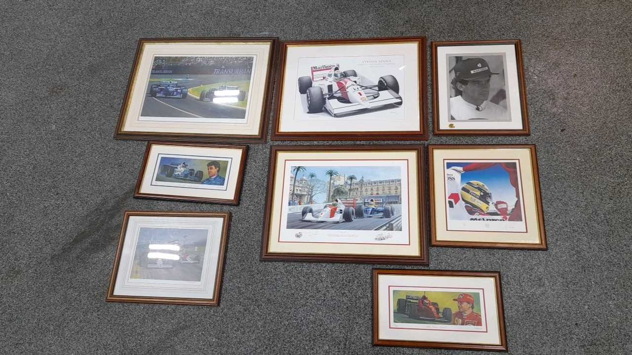 Lot 273 - 8 X F1 LTD EDITION FRAMED PRINTS