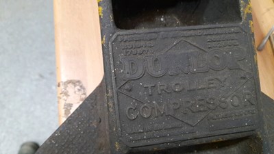 Lot 749 - DUNLOP TROLLEY AIR PUMP & A SELECTION OF ROLLS ROYCE PRINTS