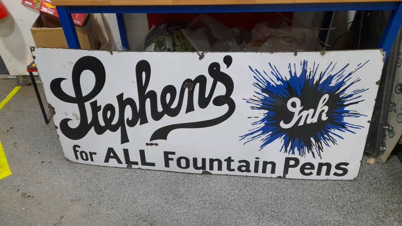 Lot 151 - STEPHENS INK ENAMEL SIGN ( 1930 ) 68