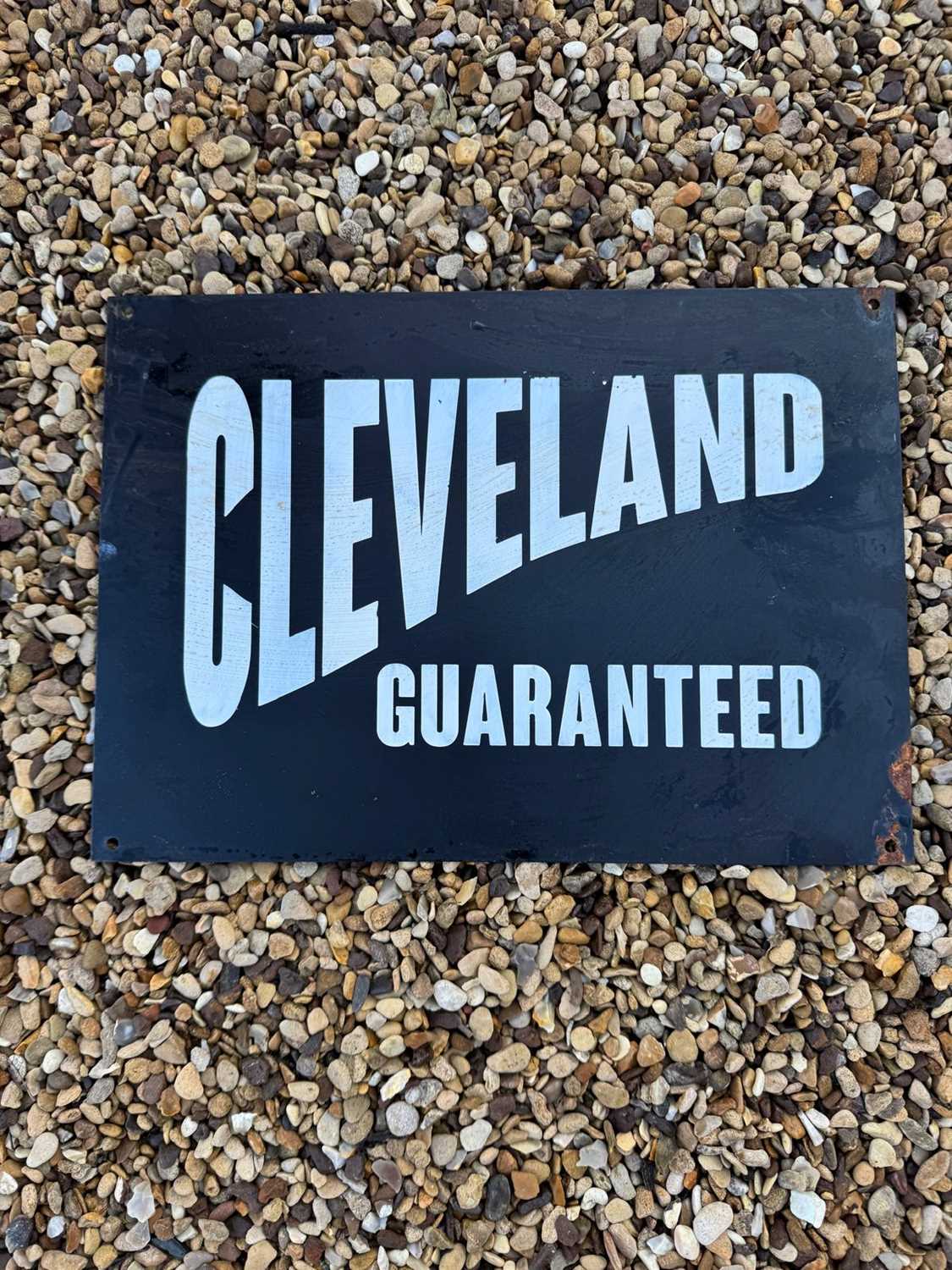 Lot 515 - CLEVELAND GUARANTEED SIGN 14.5" X 10"
