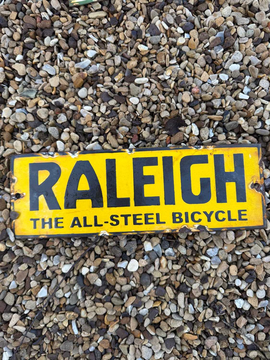 Lot 485 - RALEIGH BICYCLE ENAMEL SIGN 12