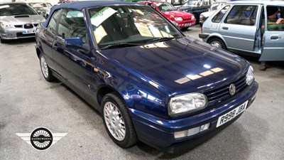 Lot 666 - 1998 VOLKSWAGEN GOLF CABRIOLET