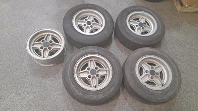 Lot 689 - FORD 4 STUD 13" ALLOY WHEELS SET OF 5 6JX13XCHX19