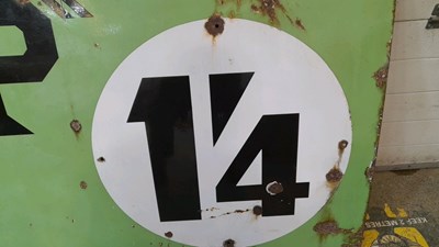 Lot 227 - LARGE BP 1'4 ENAMEL SIGN 60" X 36"