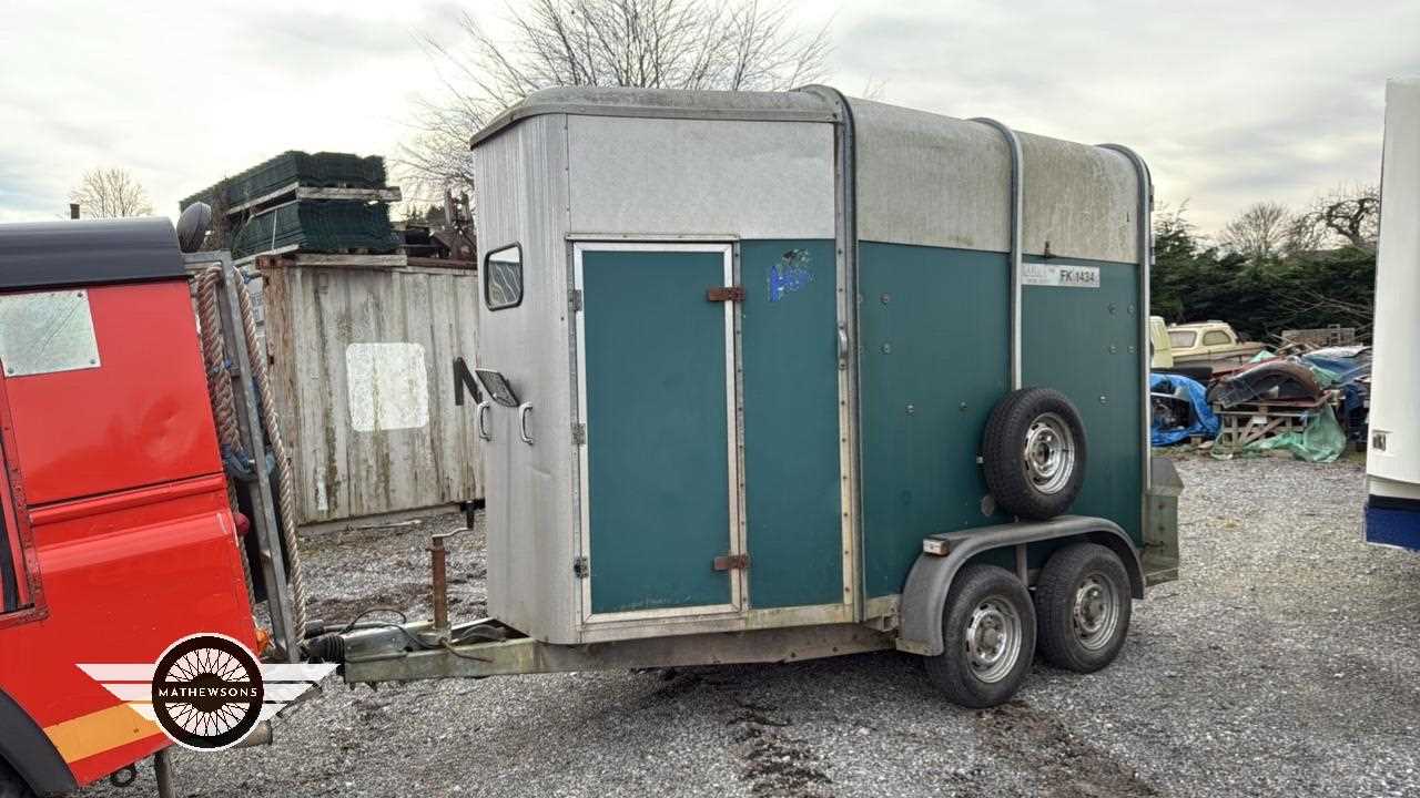 Lot 500 - SCOTT DOUBLE HORSE TRAILER