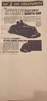 Lot 20 - CIRCA 1930 RYTECRAFT SCOOTER CAR