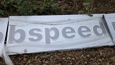 Lot 231 - ROBSPEED HONDA 3 PIECE DEALERSHIP SIGN 293" X 33" - ALL PROCEEDS TO CHARITY