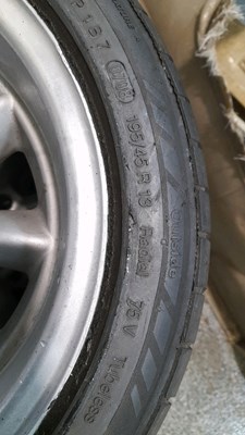 Lot 817 - 4 X MINILIGHT STYLE WHEELS & TYRES 195/45 13 ( LOTUS FITMENT ? )