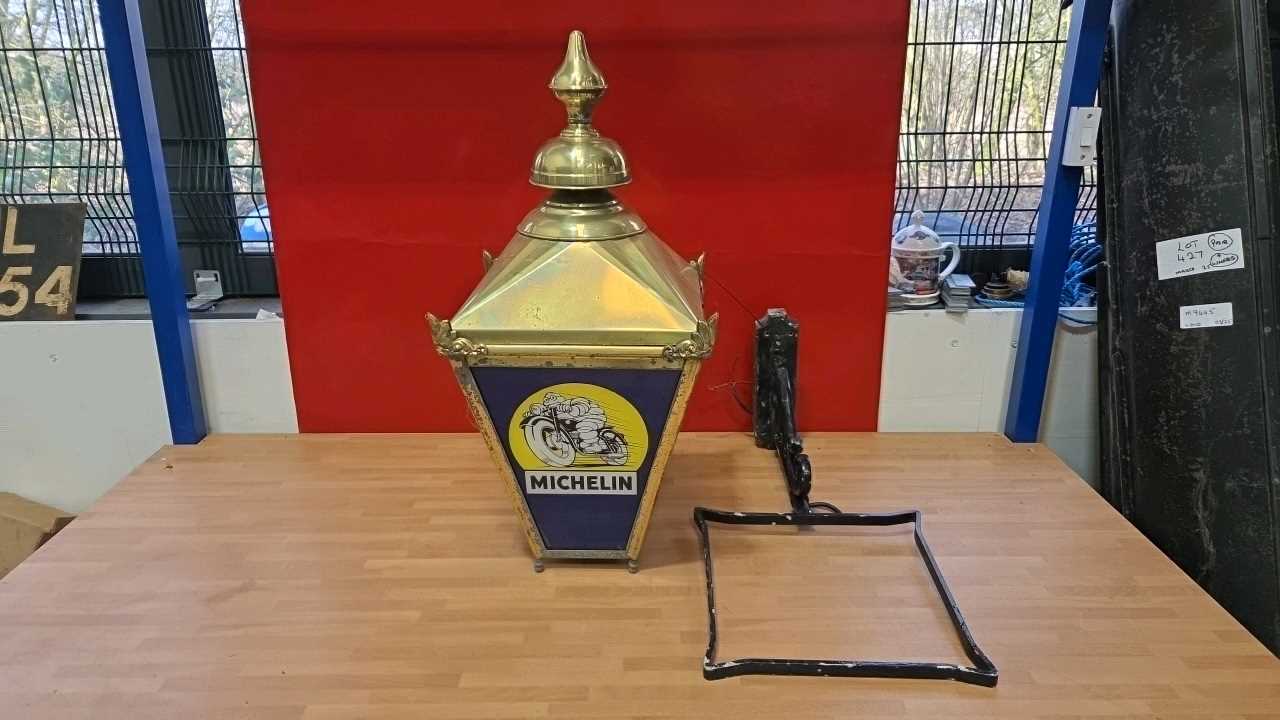 Lot 723 - ANTIQUE STYLE MICHELIN LAMP