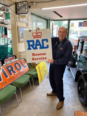 Lot 241 - DOUBLE SIDED RAC SERVICE SIGN