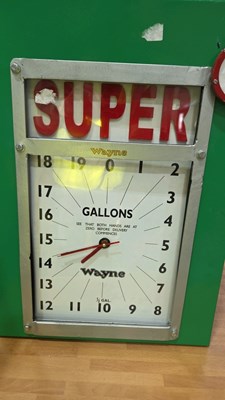 Lot 671 - SUPER MINI PUMP WITH SMALL GLASS BP GLOBE 32" X 16"