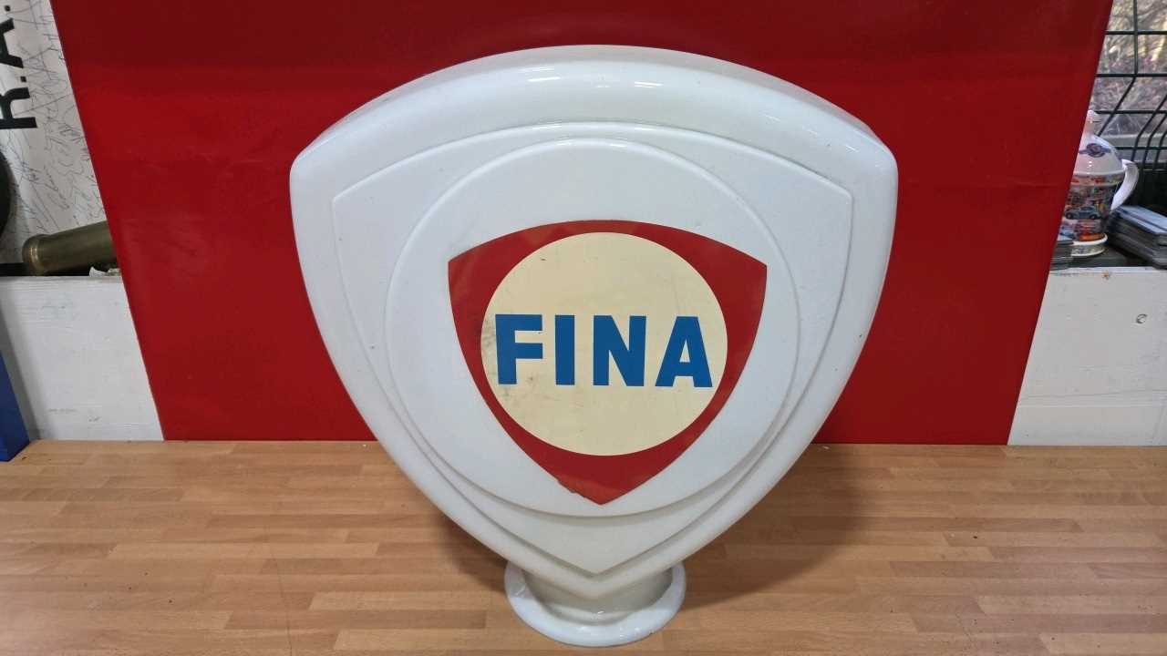 Lot 357 - FINA PETROL PUMP GLASS GLOBE