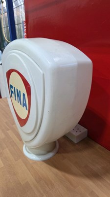 Lot 357 - FINA PETROL PUMP GLASS GLOBE