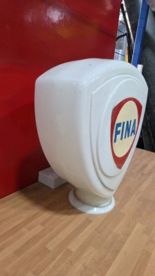 Lot 357 - FINA PETROL PUMP GLASS GLOBE