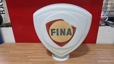 Lot 357 - FINA PETROL PUMP GLASS GLOBE