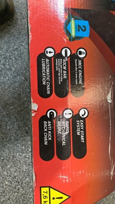 Lot 829 - PETROL CHAIN SAW , NEW NEVER BEEN USED OR FULL UNPACKED