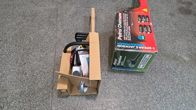 Lot 829 - PETROL CHAIN SAW , NEW NEVER BEEN USED OR FULL UNPACKED