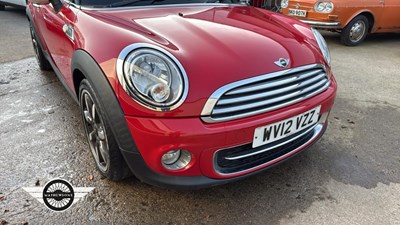Lot 462 - 2012 MINI COOPER D LONDON 2012 EDIT