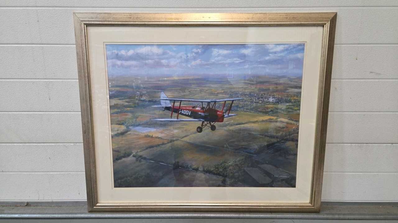 Lot 755 - FRAMED PLANE PRINT 29" X 35"
