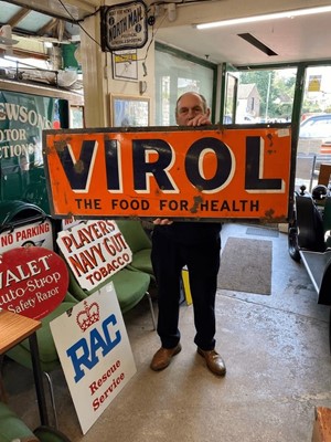 Lot 261 - 1920S ORIGINAL VIROL ENAMEL SIGN