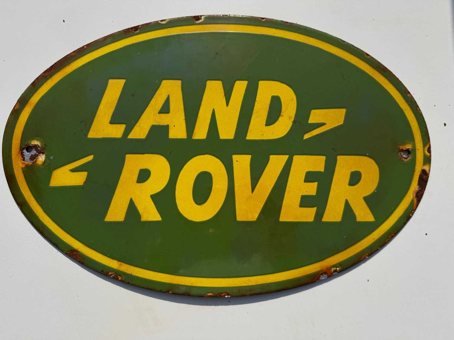 Lot 263 - LAND ROVER ENAMEL SIGN 16