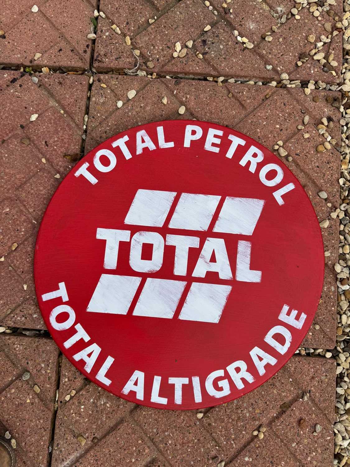 Lot 471 - TOTAL PETROL SIGN 18.5