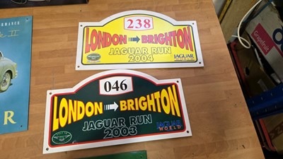 Lot 597 - SELECTION OF JAGUAR SIGNS & PICTURES