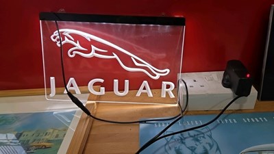 Lot 597 - SELECTION OF JAGUAR SIGNS & PICTURES