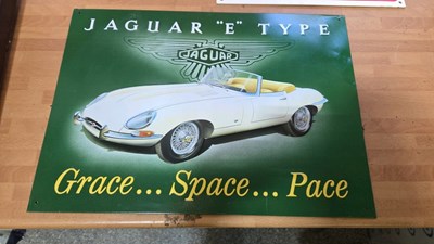 Lot 597 - SELECTION OF JAGUAR SIGNS & PICTURES