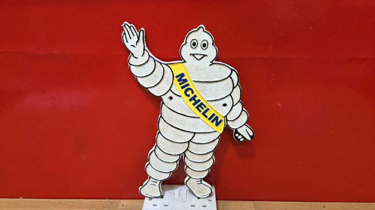 Lot 437 - MICHELIN CAST SIGN 14" X 10"