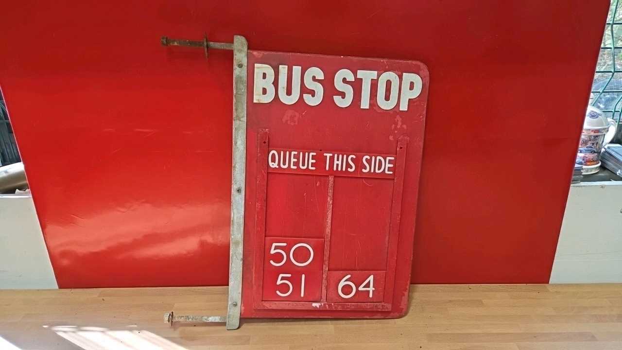 Lot 525 - BUS STOP SIGN