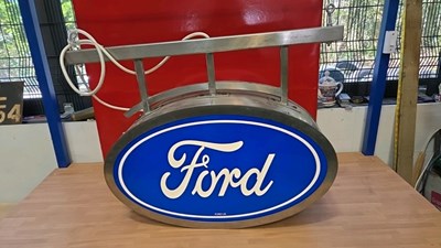 Lot 393 - FORD , DOUBLE SIDED LIGHT UP SIGN 28" x 23"