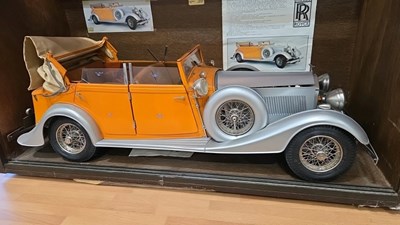 Lot 535 - ROLLS ROYCE TORPEDO CABRIOLET PHANTOM II 1934 SCALE MODEL