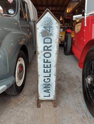 Lot 311 - LANGLEEFORD DOUBLE SIDED DIRECTION ROAD SIGN