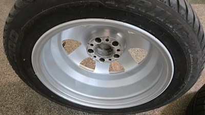 Lot 448 - MERCEDES SLK ALLOY WHEELS & TYRES 205/55ZR16