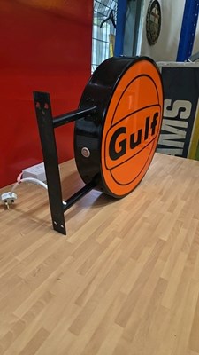 Lot 601 - GULF , DOUBLE SIDED LIGHT UP SIGN