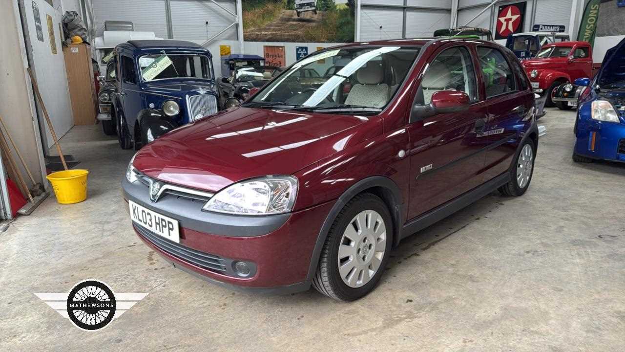 Lot 108 - 2003 VAUXHALL CORSA ELEGANCE 16V