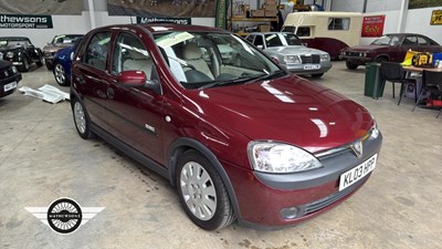 Lot 108 - 2003 VAUXHALL CORSA ELEGANCE 16V